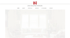 Desktop Screenshot of lenakroupnikinteriors.com